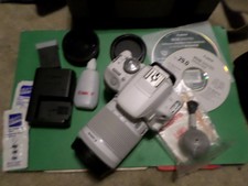 Canon Eos Rebel Sl1 Eos 100D 18.0Mp Digital Slr Camera White w/ 18-55mm Lens Kit