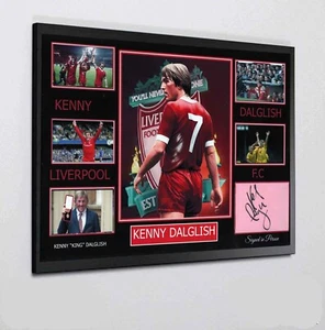 Kenny Dalglish Liverpool & Scotland Hand Signed Framed Autograph Display A3 COA - Picture 1 of 3