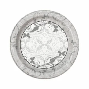 Victorian Wedding 8 Dessert Cake Plates 7" Bridal Shower Engagement Party - Picture 1 of 1