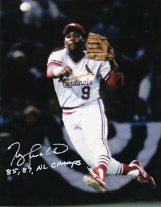 TERRY PENDLETON ST. LOUIS CARDINALS 85,87 NL CHAMPS ACTION SIGNED 8x10 - Picture 1 of 1