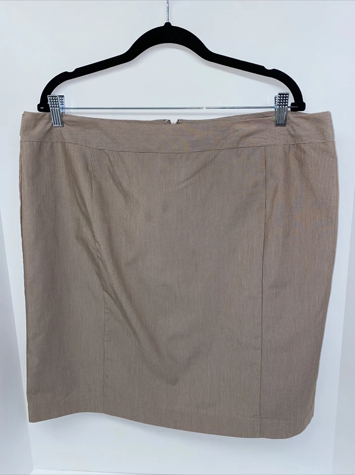Attention Women's Plus Size (18) Beige Pencil Skirt - CLASSIC  - Image 1 of 4