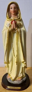 GUADALUPE ROSA MISTICA VIRGIN MARY FLOWER ROSE RELIGIOUS FIGURINE  - Picture 1 of 2