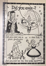 Did you ever post graduate star fish fire poke her  Nursery Vintage illustration