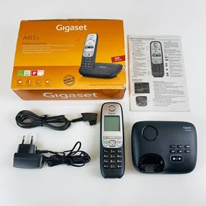 Gigaset A415A Mobilteil mit Basisstation AB A415 DECT Solo Schnurlos Telefon - Bild 1 von 11