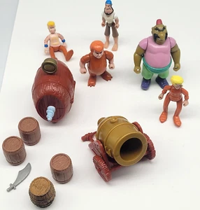 Disney Famosa Heroes Peter Pan Pirate Figures With Accessorise Bundle Vintage - Picture 1 of 10