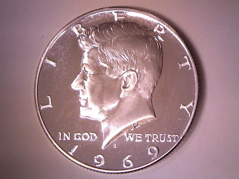 1969 S PROOF 40% SILVER KENNEDY HALF DOLLAR *FREE SHIPPING* IN STOCK Cover