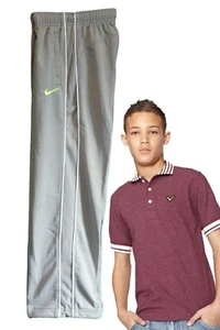 New Nike Boys Track Jogger Bottoms Trousers Pants Grey Age 10-12 Yrs M - Picture 1 of 1