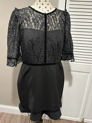 Vestido Adelyn Rae Pequeño Negro Grande Foto 1 de 4