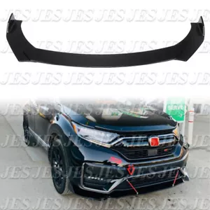 For Honda CR-V CRV 2017-2022 Front Bumper Lip Splitter Spoiler Gloss Black - Picture 1 of 11