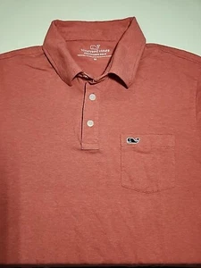 Vineyard Vines Men's Medium Red Polo - Picture 1 of 5
