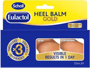 Scholl Eulactol Footcare Cracked Heel Balm Gold 120Ml - Picture 1 of 7
