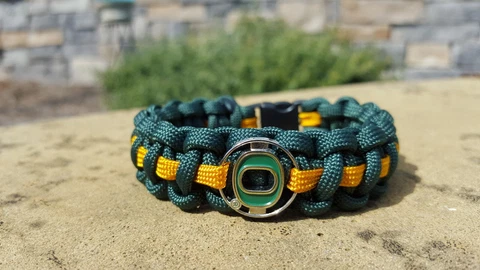 Oregon Ducks Paracord Bracelet Cover