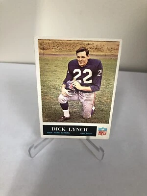 1965 Philadelphia Football #119 Dick Lynch New York Giants-Notre Dame Irish - Image 1 of 4