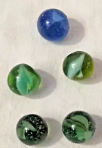 Alte 5 Spielzeug Marmor Katzenauge 4 sind transparent durch Licht - Bild 1 von 24