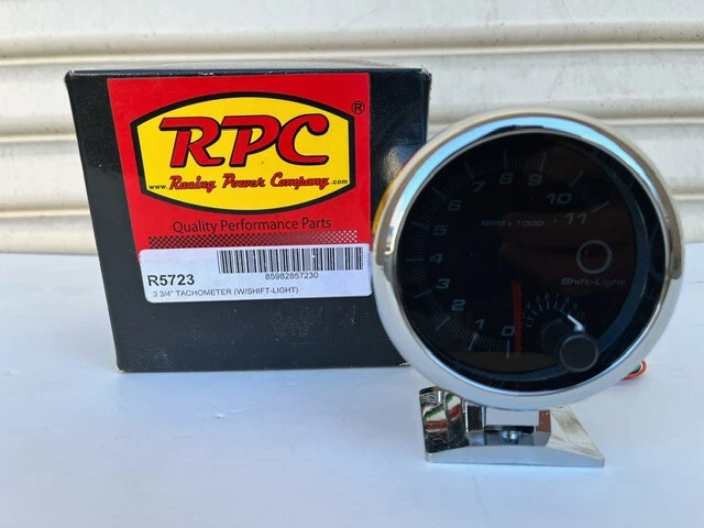 Racing Power Company R5723 3 3/4" TACHOMETER W/SHIFT-LIGHT - Image 1 of 4