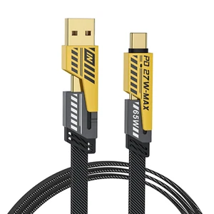 Câble de Charge USB C 4 en 1, Câble de Charge Multi Rapide avec Port USB A/Type C P - Photo 1 sur 11