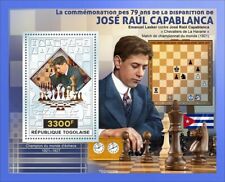 SAO TOME 2021 MAGNUS CARLSEN CHESS MASTER GOLD SOUVENIR SHEET MINT