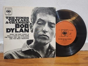 🔥🔥 BOB DYLAN | The Times They Are A-Changing | Australian 45 EP Rare - Picture 1 of 5