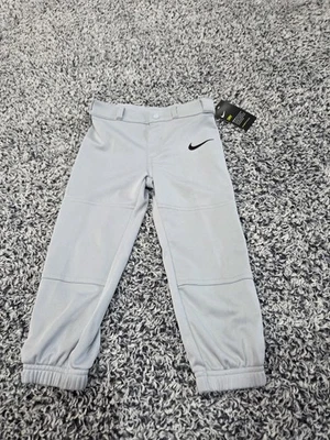 Nike  Boys Sz 4 XS Baseball Pants. Wolf Gray. New - Image 1 of 4