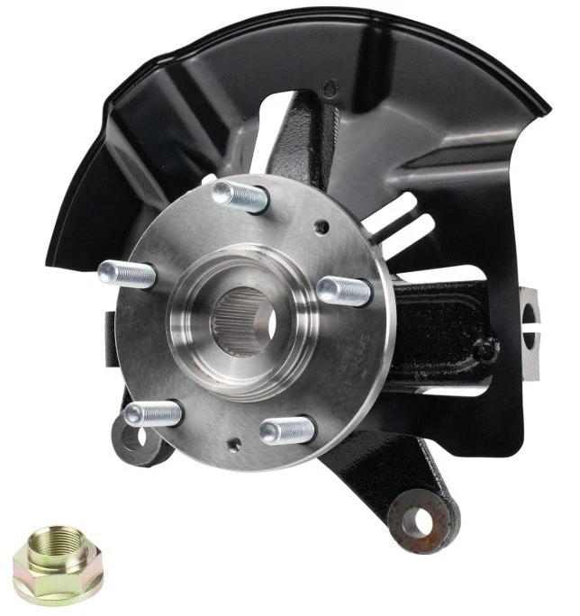 LH Front Wheel Bearing & Hub Assembly with Knuckle For 2007-2012 Mazda CX-7 CX-9 - Imagem 1 de 2