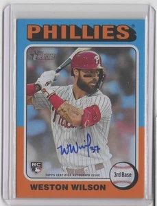 2024 Topps Heritage Real One Autographs #ROAWW Weston Wilson (B) - Picture 1 of 2