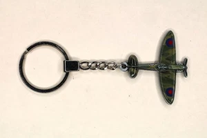 WW2 RAF British Military Aircraft Spitfire Key Fob Enthusiast Aviators Novelty - Picture 1 of 5