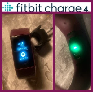 Fitbit Charge 4 Gps Watch Spcl Edtn Display Mdl Tested ✅ +5 Bands & Cord - Picture 1 of 8