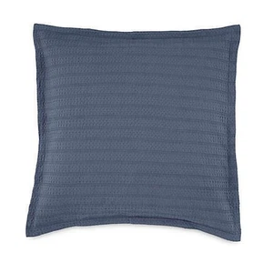 Funda de Almohada Azul Euro Sham 26" X 26" Tejida, Algodón, Estilo Bridge Street Cameron - Imagen 1 de 4