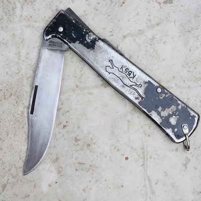 Vintage Antique 1950’ Solingen Germany Mercator K55 Folding Pocket Dagger Knife - Image 1 of 4