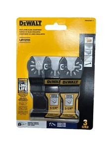 Dewalt DWA4258C-3 3pc 1¼" Oscillating Tool Blade Metal And Wood General Purpose - Picture 1 of 1
