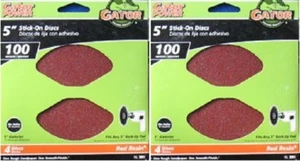 Confezione Due - Gator 3001 - Dischi Stick-On 5 Pollici - Grana 100 - 8 Dischi in Totale - Foto 1 di 1