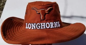 Rare UT TEXAS LONGHORNS Australian Outback Crusher Wide Brim Hat UT Texas Large - Picture 1 of 14