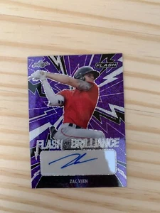 2021 Leaf Flash of Brilliance Viola #FBZV1 Zac Veen 54/75 - Foto 1 di 2