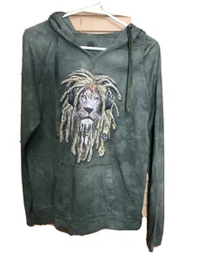 The Mountain Made In The USA Lightweight Boho Bohemian unique Lion Hoodie - Picture 1 of 7