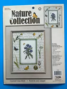WILDFLOWER Nature Collection ~ Counted Cross Stitch Kit ~ NEW ~ Matted 8x10 - Picture 1 of 7