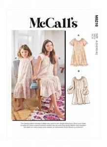 McCall's Easy SEWING PATTERN M8216 Misses' & Childrens Dresses - Picture 1 of 7