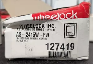 Wheelock AS-2415W-FW Strobe - SAME DAY SHIPPING - Picture 1 of 3