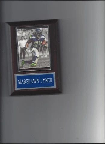 MARSHAWN LYNCH PLAQUE SEATTLE SEAHAWKS FOOTBALL NFL Cover