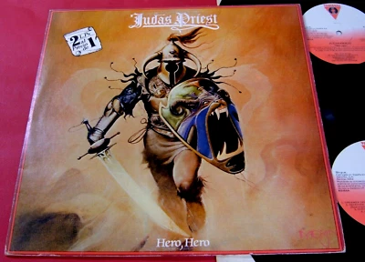 Judas Priest "HERO, HERO" 1981, Victoria VLP-23 Spanish Double LP.  EX/NM-/NM- - Image 1 of 4