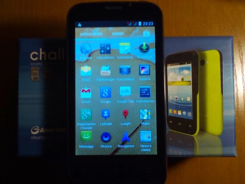 GLAM'OUR CHALLENGE TELEFONO ANDROID SMARTPHONE DUAL SIM CELLULARE NUOVO - Immagine 1 di 1