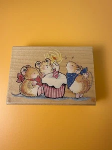 Cheesecake Party~Margaret Sherry~HTF~Rubber Stamp~4.25"X 3"~Penny Black 1665R - Picture 1 of 7