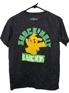 POKEMON shirt t tee, Kids Size XL, SHOCKINGLY LUCKY, Enjoy Same Day FAST Ship - Picture 1 of 12