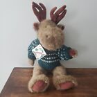 VTG Boyds Collection Moose MUKLUK ALPS Exclusive 17" Green Sweater Jointed 