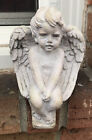 Angel Boy Sculptures Garden 8” By 2000 Carruth Studio 1781