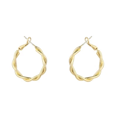 925 Placcato Argento Donna Vortice Goccia Carino Cristallo Orecchio Borchie Punk - Immagine 1 di 3