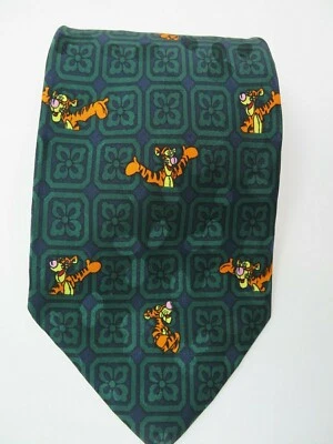 Gravata masculina de seda The Disney Store Tigger  - Imagem 1 de 3