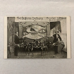 Circus Performer Speed Painting Musician Act German Postcard Post Card De Hasse - Picture 1 of 10