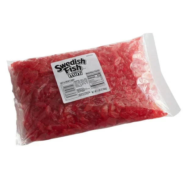 Swedish Fish 5 lb. Bag Mini Soft and Chewy Candy - 6/Case - Image 1 of 2