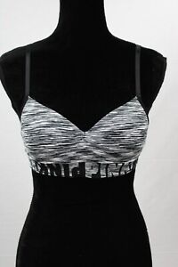 Victoria's Secret PINK Bra Padded Pushup Back Clasp Adjustable Straps Size Small