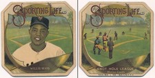 SPORTING LIFE "BLOTTER Cards"- #14 Willie Mays, New York Giants HOF Legend!